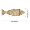 Single DIY Wooden Fish Cut-out – smooth unfinished wood craft shape for painting and marine-themed art. | PoscART