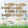 Set of DIY Wooden Fish Craft Decorations featuring 8 marine-themed cut-outs in 4 unique fish designs. Each piece is made from smooth, high-quality wood, perfect for painting, colouring, or personalising. Ideal for party décor, creative crafting, and marine-themed decorations.