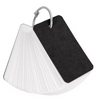 white memo cards, blank index cards, cardstock swatch cards, colour swatching cards, flash cards with ring, office note cards, study cards, back to school supplies