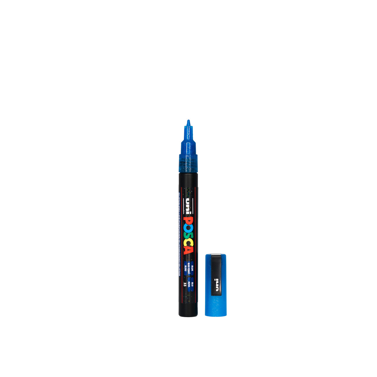 Posca PC-3ML Fine Bullet Tip Marker Pen - Glitter Blue