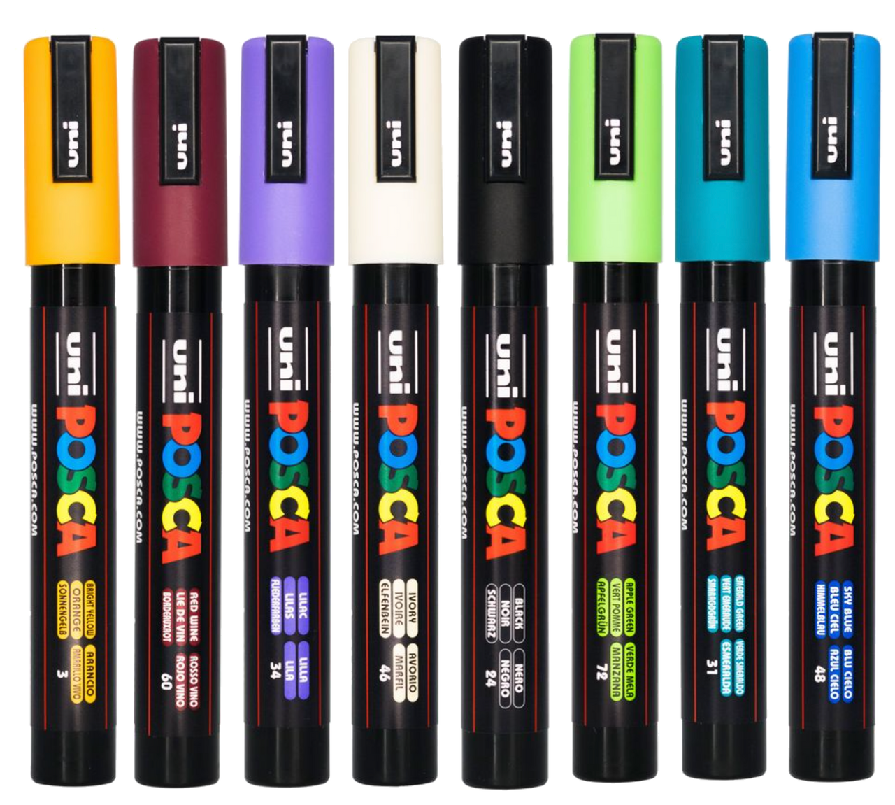 Uni-Ball POSCA PC-5M [8 Pen Set] includes 1 of each India