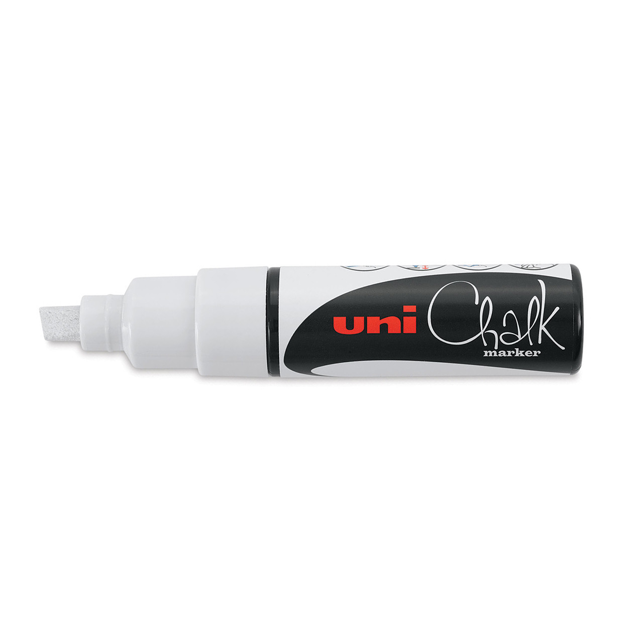 Chalk marker uni chalk, 8mm, black, wet, for smooth surfaces, pwe-8k  Black - AliExpress