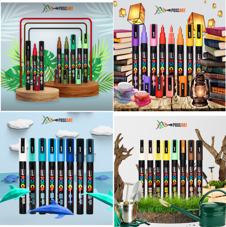 Introducing PoscART’s 4 Colour Sets Inspired by Nature