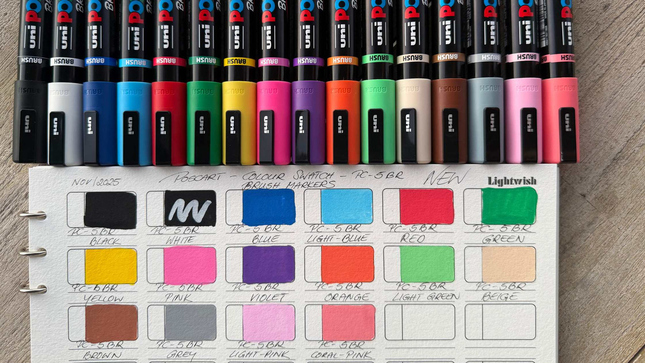 Bring Your Art to Life with the POSCA PC-5BR Brush Tip Marker