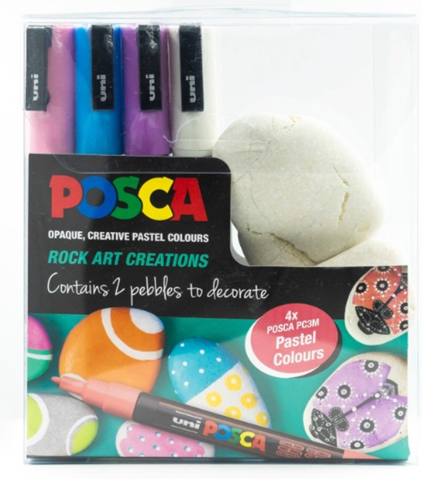 Create Rock Art with the Posca PC-3M Kit