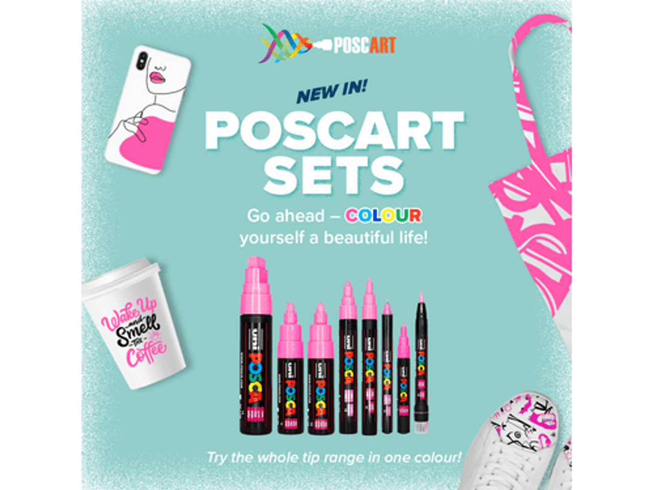Try All 8 Posca Tip Sizes in One Colour – The Ultimate Experience