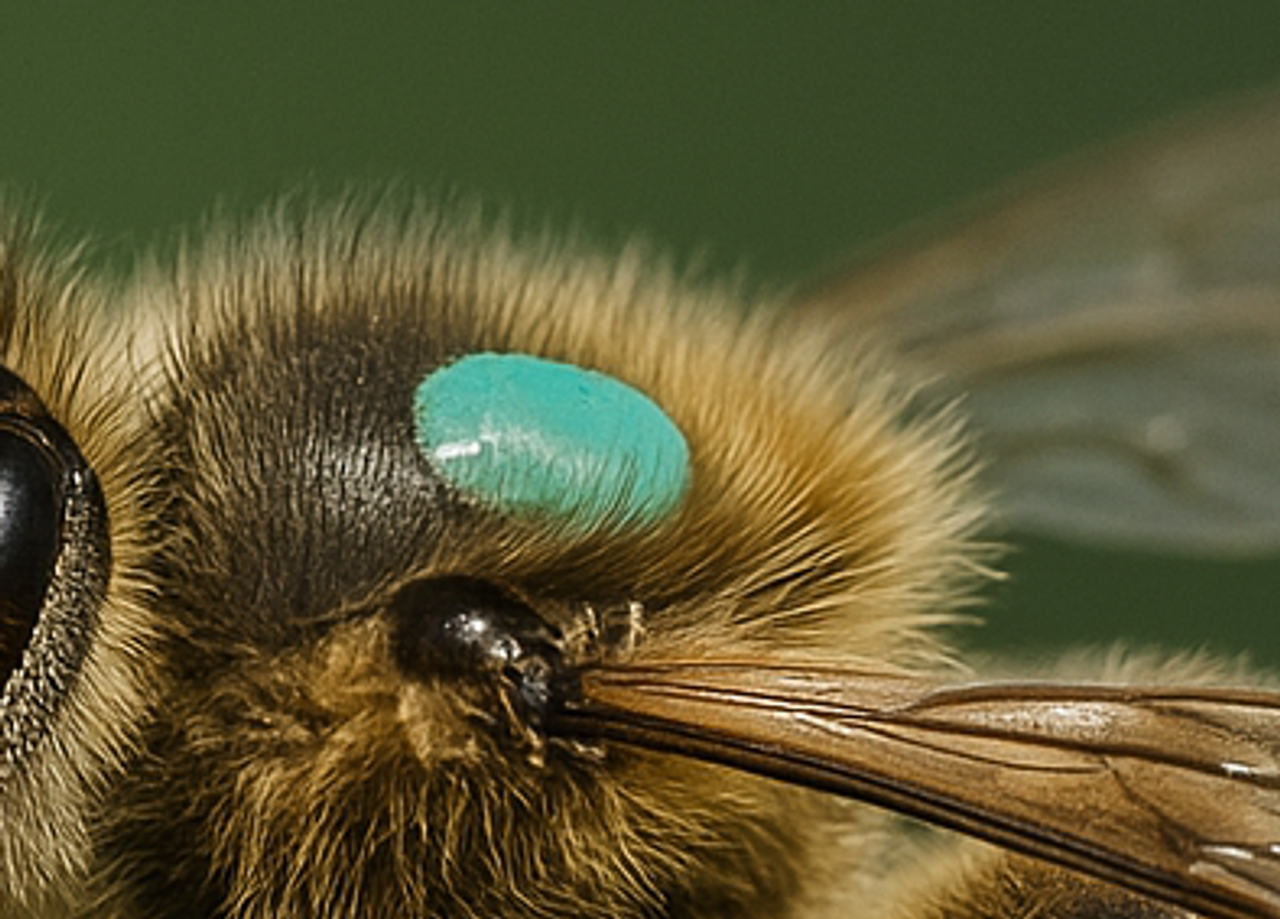 Using POSCA Markers to Mark Queen Bees Using POSCA Markers to Mark Queen Bees