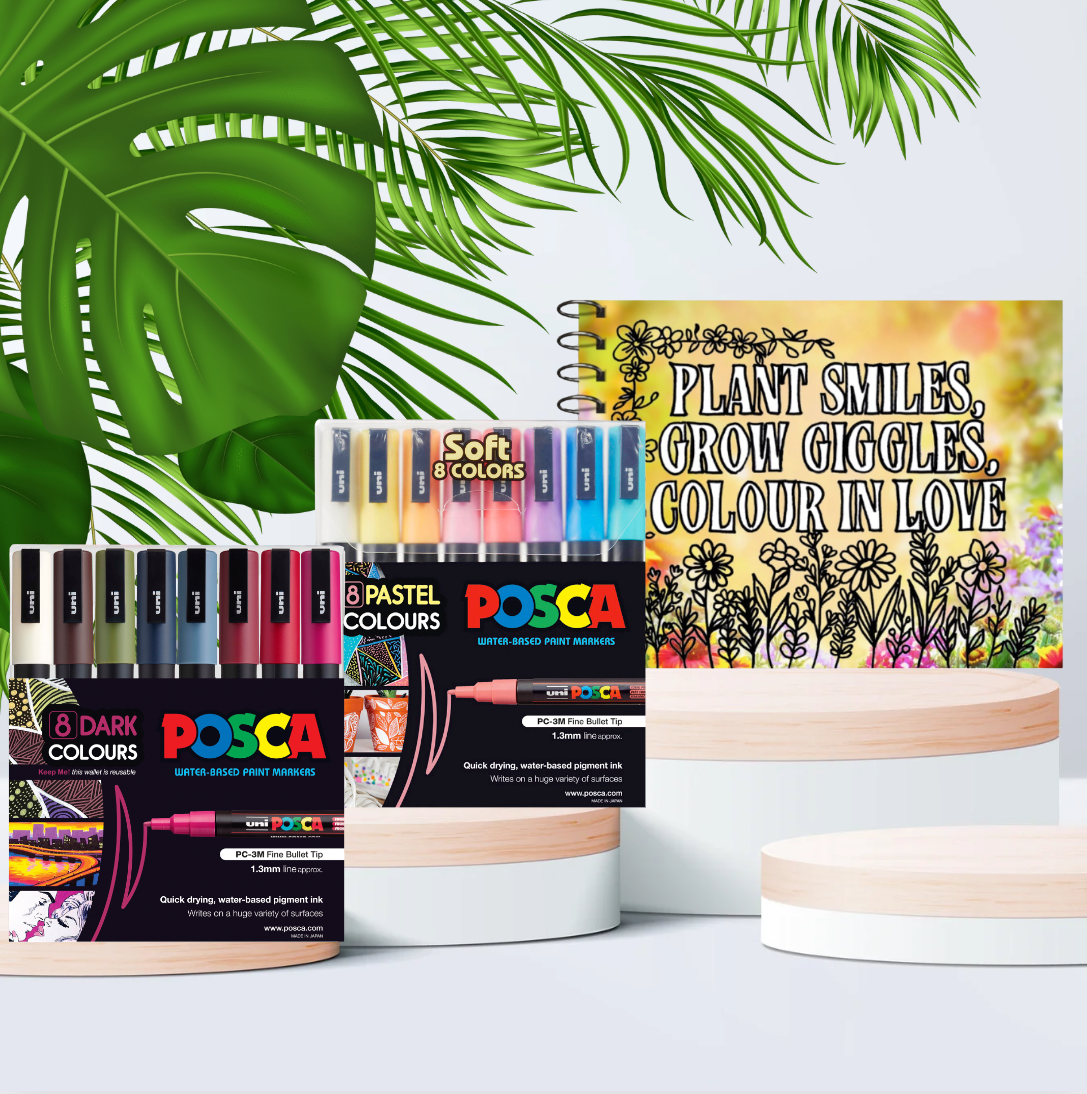 Pastel Posca Markers 3m Set Posca Colour In Love Set With Dark And