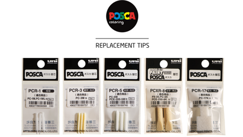 Replacement Tips for Posca PC-1M Extra Fine, 3 pack (PCR-1)