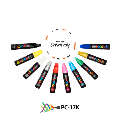 PoscART POSCA PC-17K Kit (PC17K) - 10 Colour Bundle