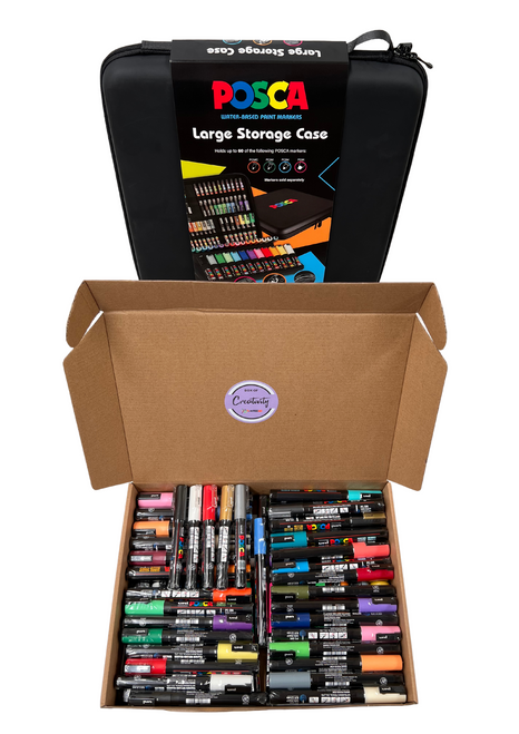 PoscART POSCA Large Storage Case Kit (Series II) Including A Set