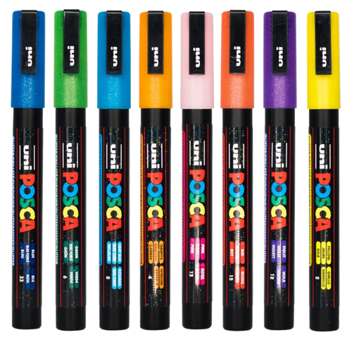 POSCA Acrylic Paint Markers - PC-3M 0.9-1.3mm Bullet Tip – K. A.