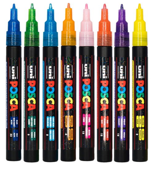 UNI POSCA Glitter-Marker PC-3ML