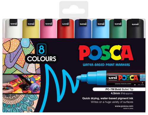 PoscART Travel Art Kit 2: Assorted & Glitter Posca Pens with Eco Case –  Your Portable Art Studio