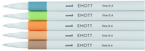 Make amazing journal pages with the new EMOTT pen collections 