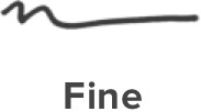 POSCA PC-3M Paint Marker stroke demonstrating smooth fine-line application.