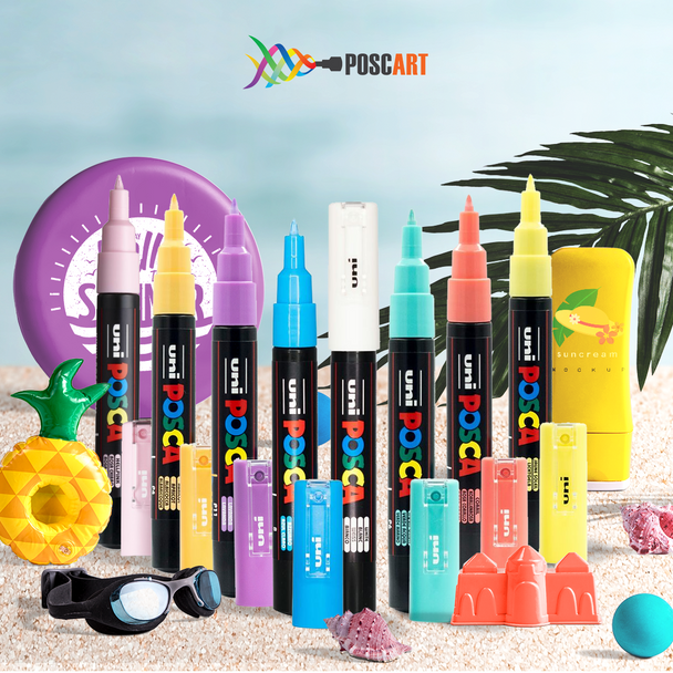 POSCA PC-1M 8 pastel colours from PoscART