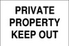 Private Property Keep Out sign