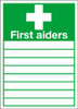 First aiders sign