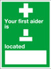 Your first aider is sign