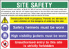 Site safety 3 costruction sign
