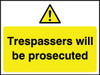 Trespassers will be prosecuted..