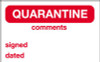 Quarantine Label