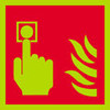 photoluminescent Fire alarm logo