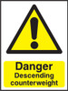 Danger Descending counterweight