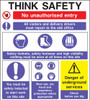 Think safety construction Corex Sign