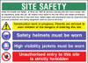 Site safety 3 costruction Correx sign