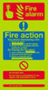 Nite-glo Fire alarm Fire action notice