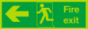 Nite-glo Fire exit Left sign