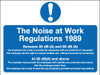 The Noise at Work Regulations 2005 safety sign