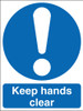 Keep hands clear  sign