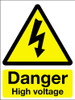 Danger high voltage sign