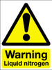 Warning liquid nitrogen sign