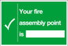Your fire assembly point sign