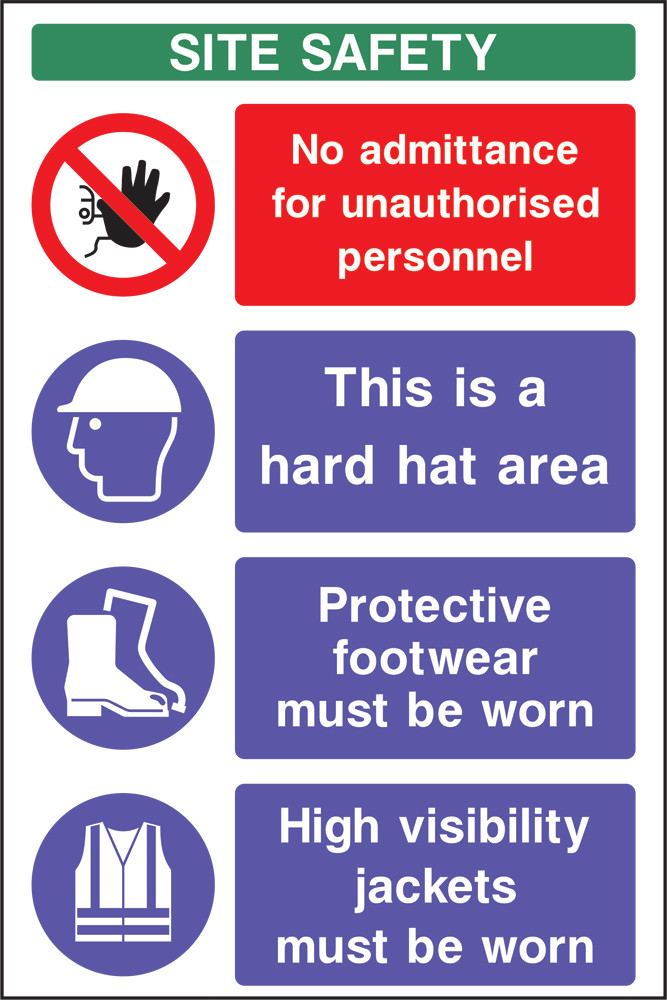 Site safety 7 conctruction sign