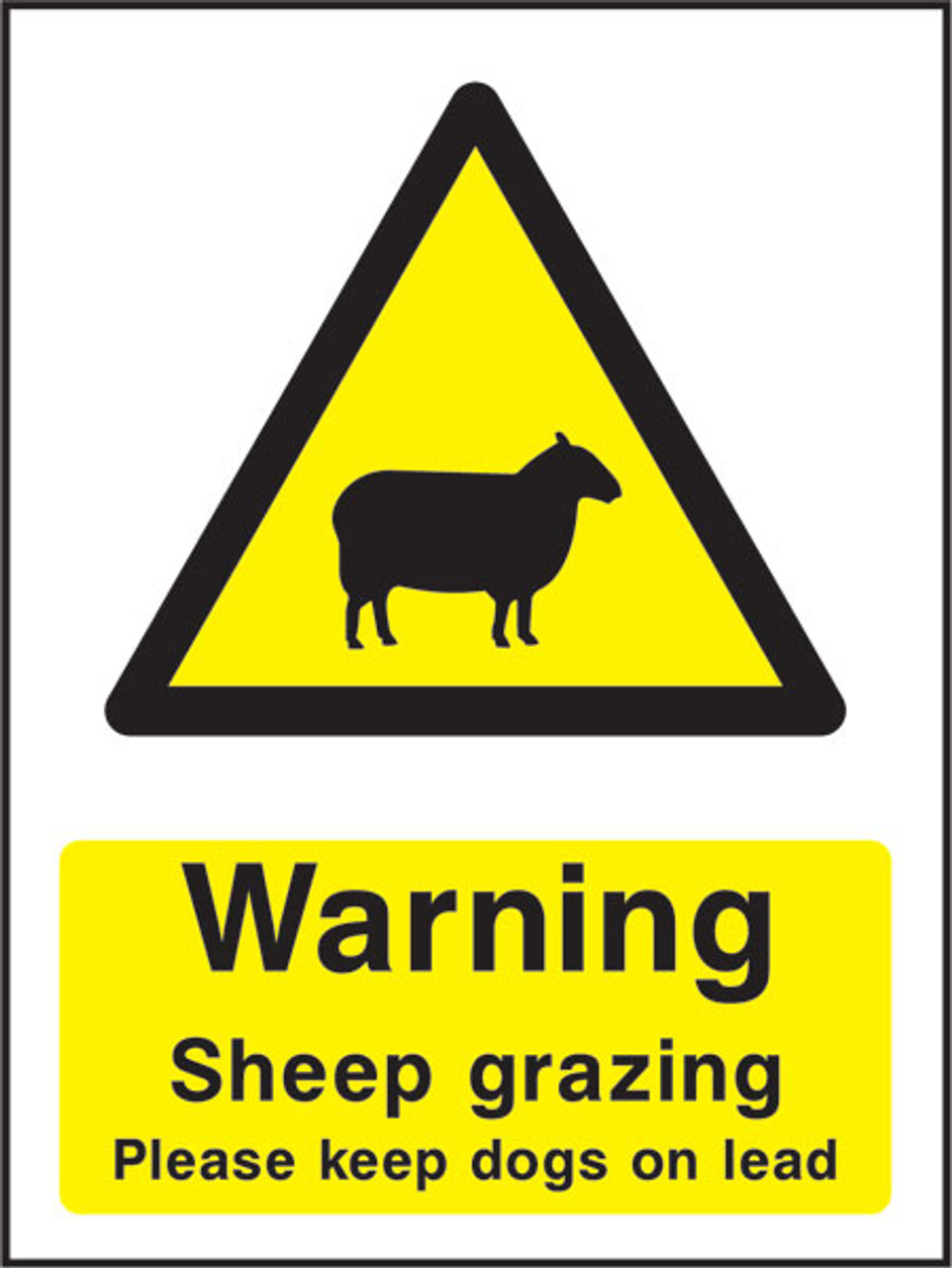 Warning Sheep Grazing