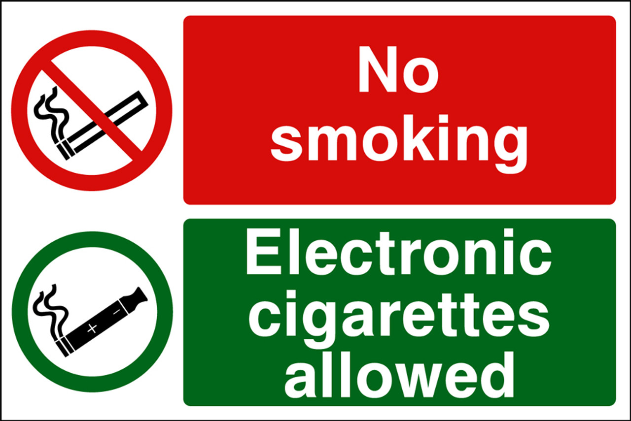 No smoking Electronic cigarettes allowed