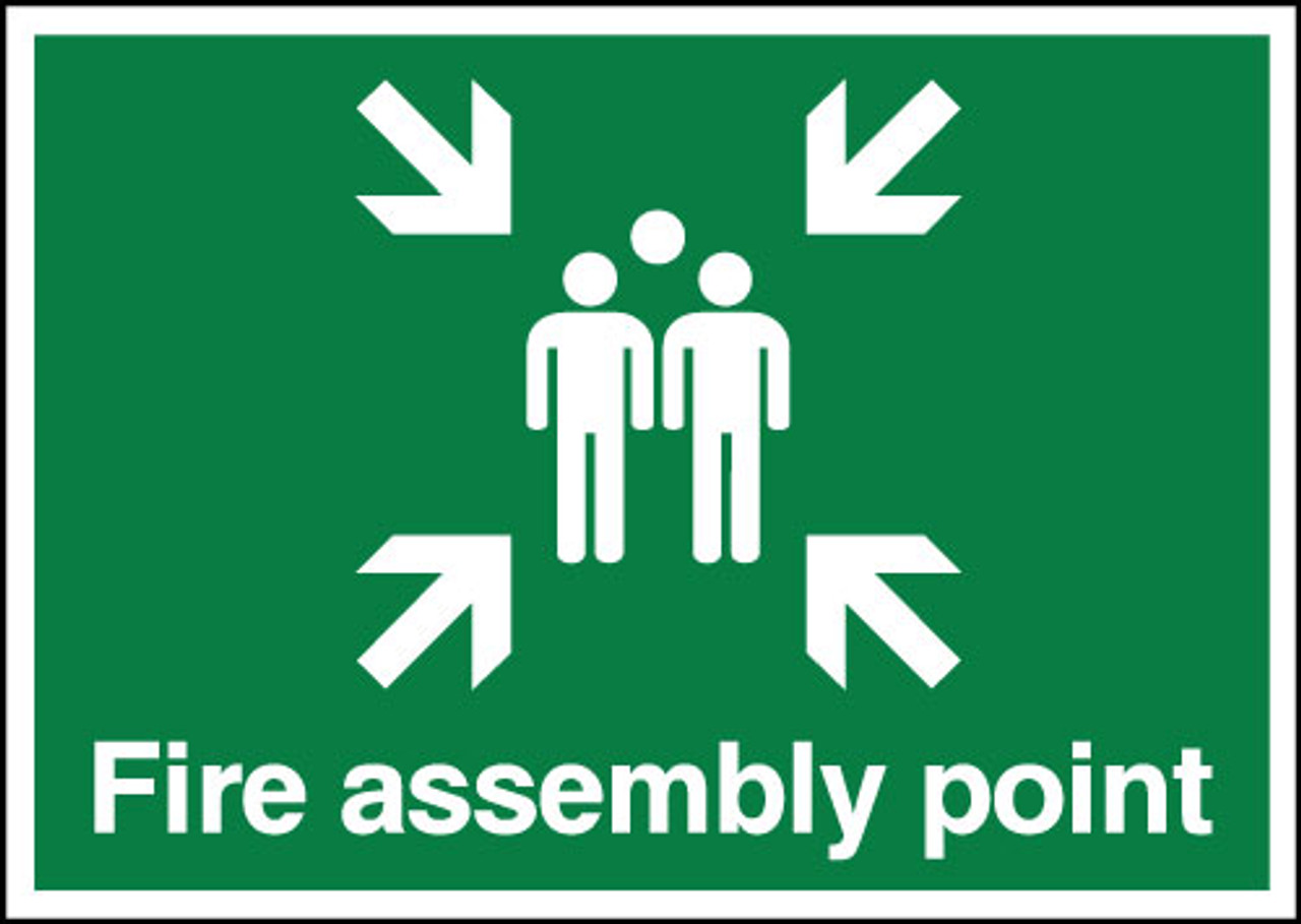 Fire assembly point sign Landscape