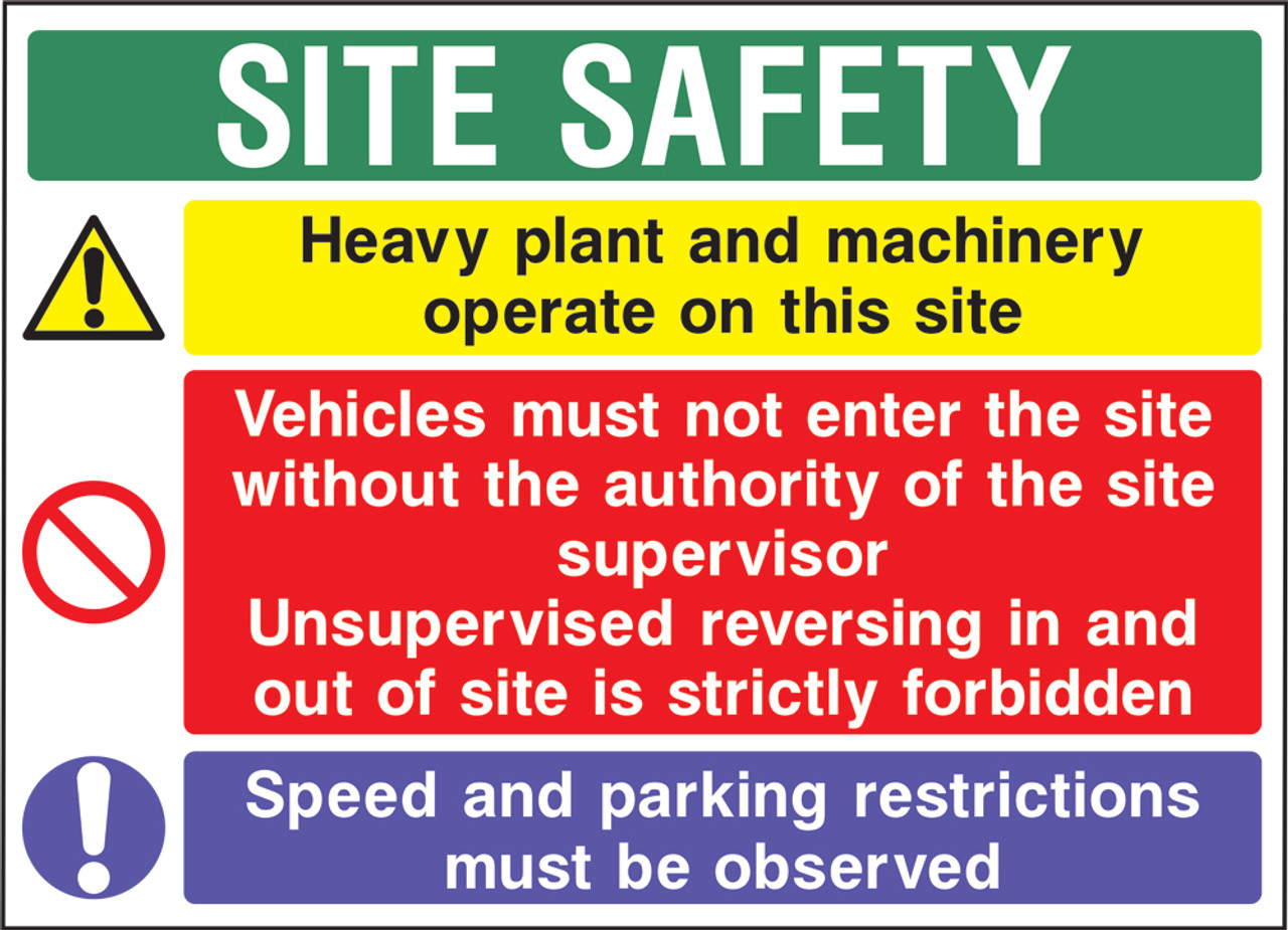 Site safety 6 Construction Corex Sign