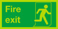 Nite-glo fire exit sign running man right