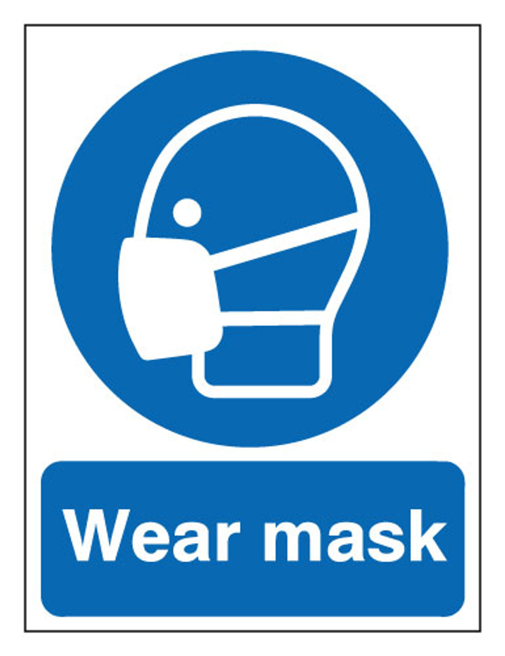 Wear mask  sign