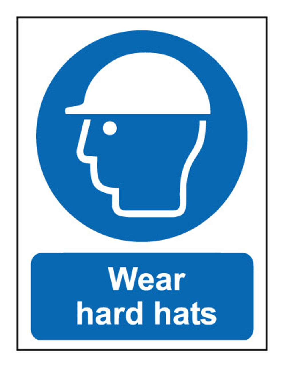 Wear hard hats sign