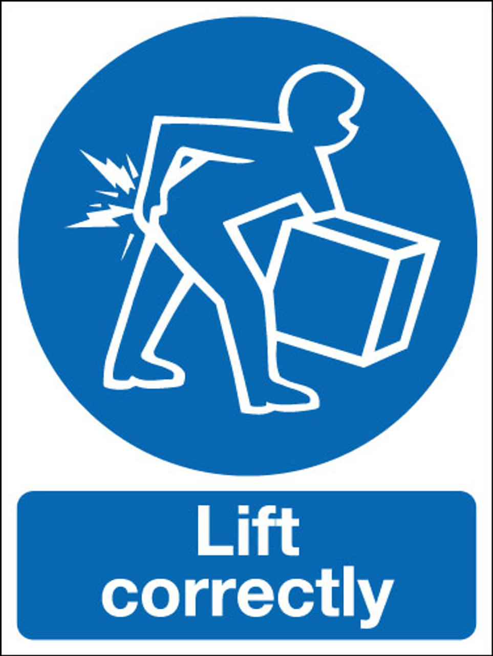 Lift correctly sign