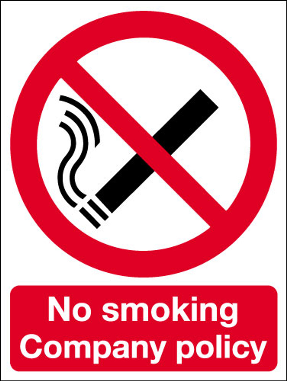 No smoking company policy