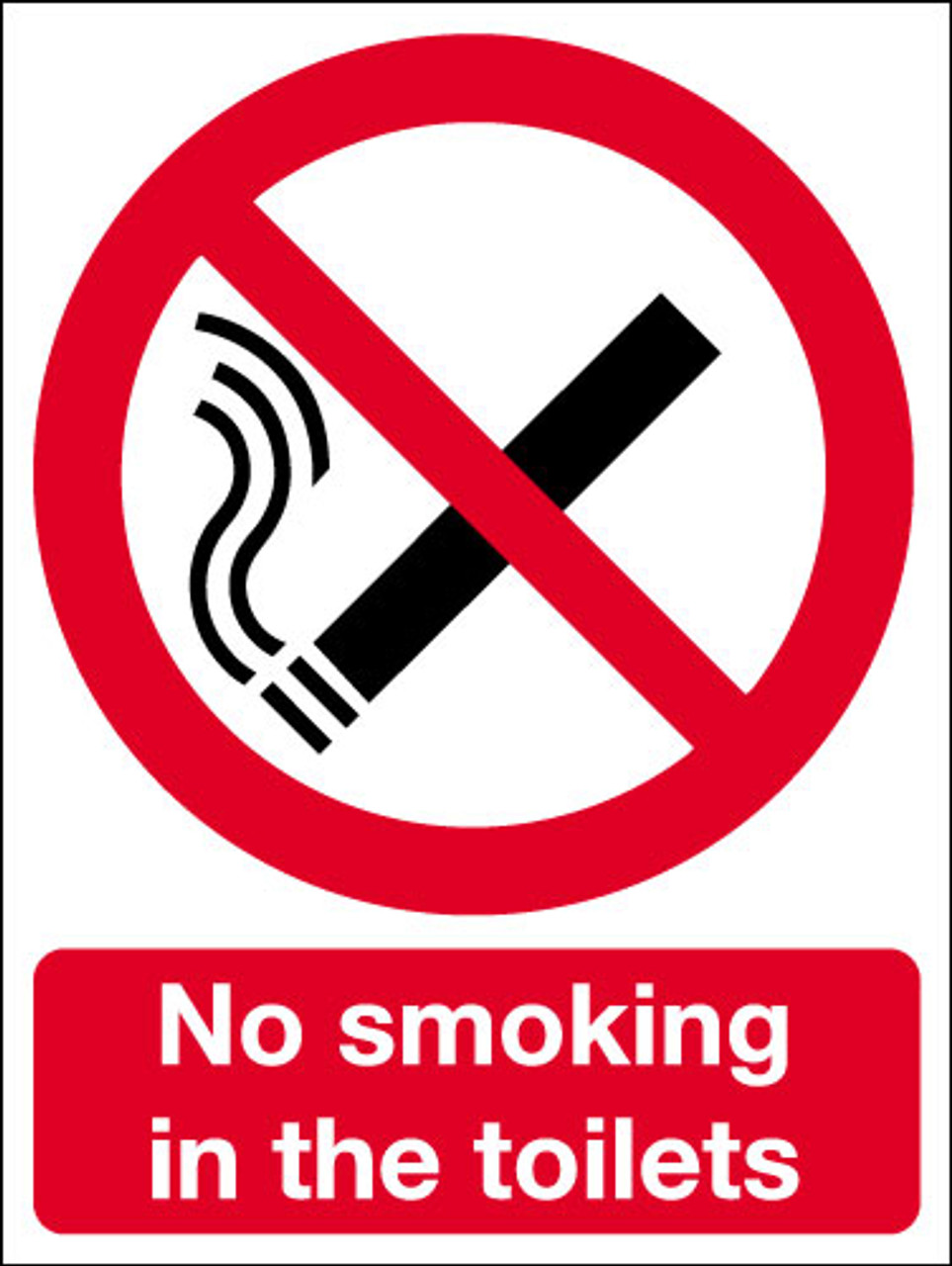 No smoking in the toilets