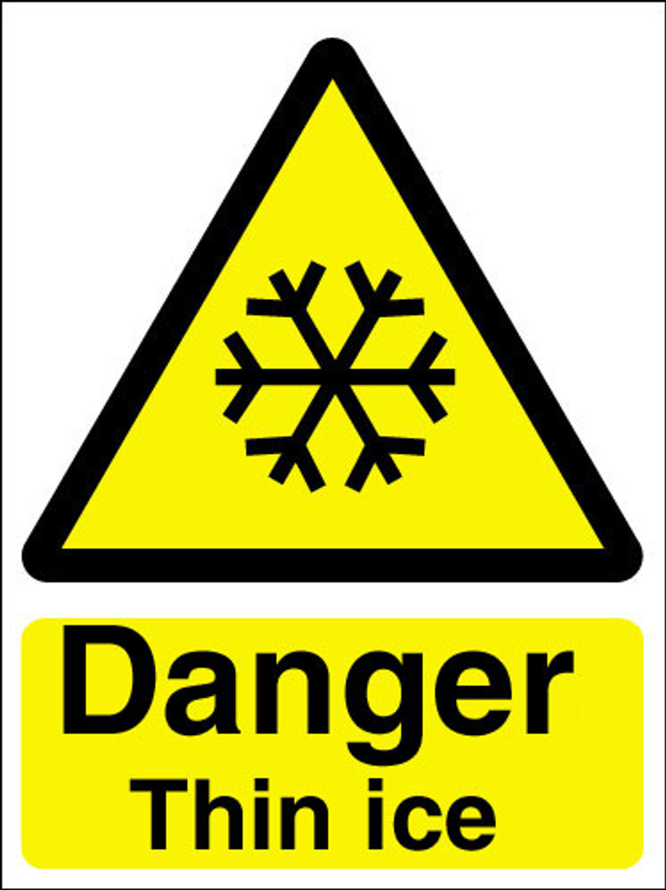 Danger thin ice